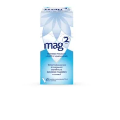Mag 2 Magnesio Pidolato Integratore Gusto Arancia 20 Bustine Liquide