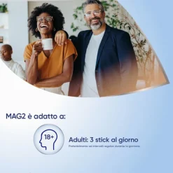 Mag 2 Magnesio Pidolato Integratore Gusto Arancia 20 Bustine Liquide