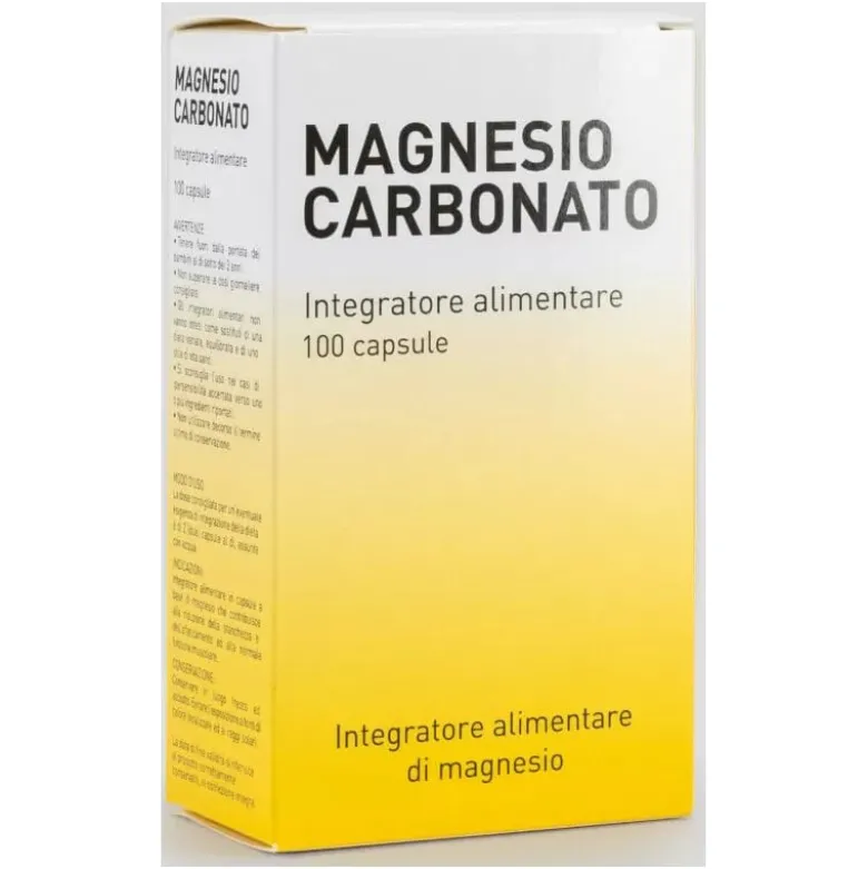 Magnesio Carbonato per Stanchezza 100 Capsule