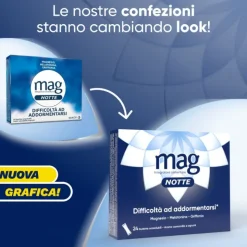 Mag Notte Sonno Integratore per Dormire 24 Bustine