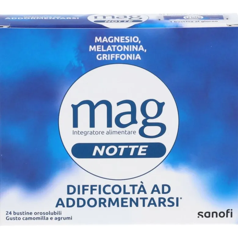 Mag Notte Sonno Integratore per Dormire 24 Bustine