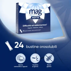 Mag Notte Sonno Integratore per Dormire 24 Bustine