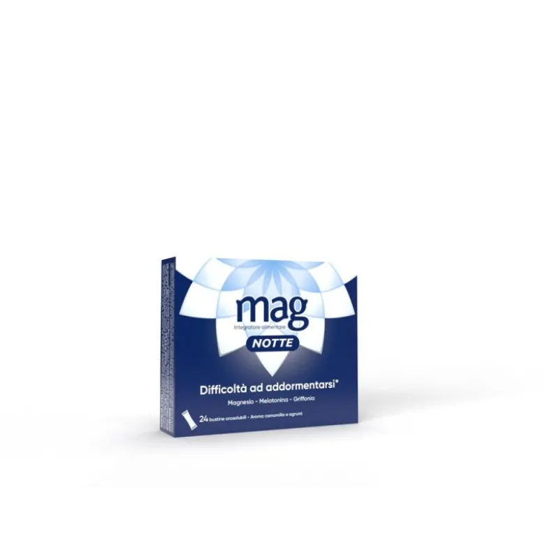 Mag Notte Sonno Integratore per Dormire 24 Bustine