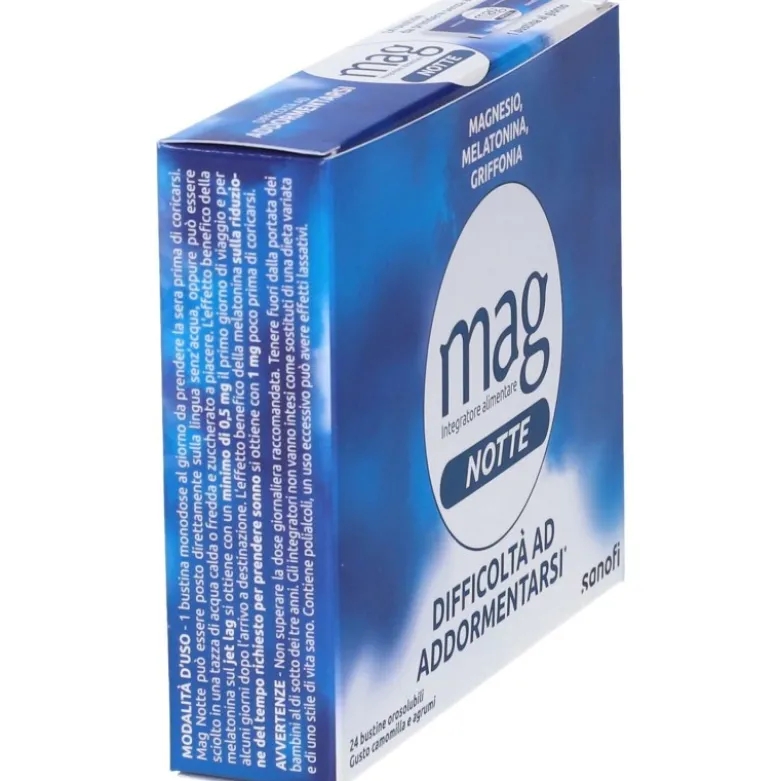 Mag Notte Sonno Integratore per Dormire 24 Bustine