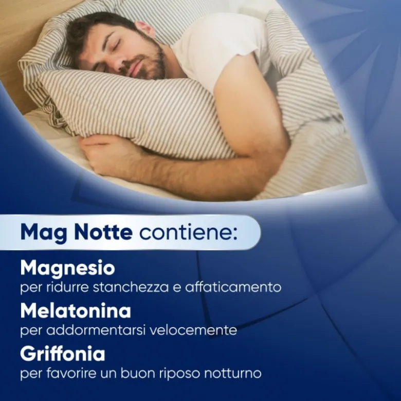 Mag Notte Sonno Integratore per Dormire 24 Bustine