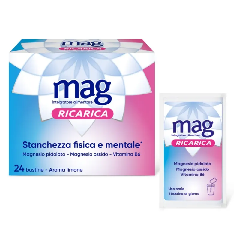 Mag Ricarica 24 Ore Integratore Energizzante 24 Bustine