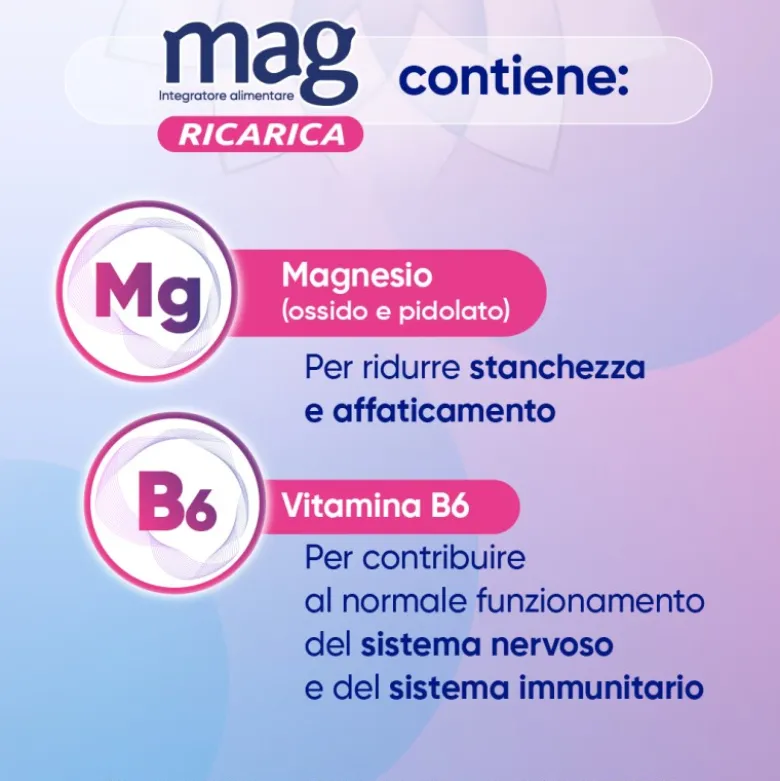 Mag Ricarica 24 Ore Integratore Energizzante 24 Bustine