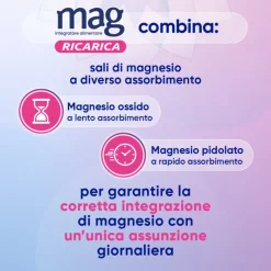 Mag Ricarica 24 Ore Integratore Energizzante 24 Bustine