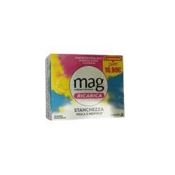 Mag Ricarica 24 Ore Integratore per Stanchezza Aroma Limone 10 + 10 Bustine