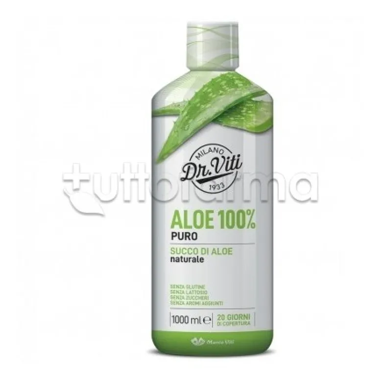 Marco Viti Aloe 100% Succo Puro Naturale Depura Organismo 1000ml