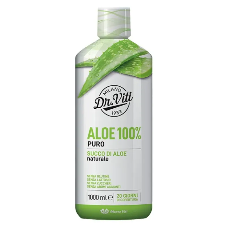 Marco Viti Aloe 100% Succo Puro Naturale Depura Organismo 1000ml