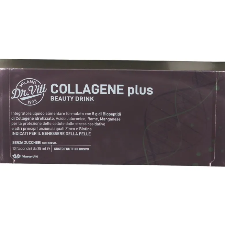 Marco Viti Collagene Plus Integratore per Pelle 10 Flaconcini da 25ml