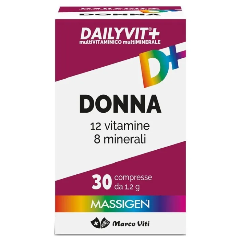 Marco Viti Massigen Dailyvit+ Donna Integratore Vitaminico 30 Compresse