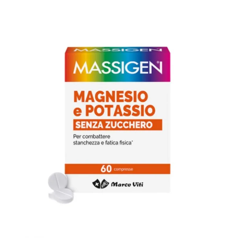 Marco Viti Massigen Magnesio e Potassio Integratore Ricostituente 60 Compresse