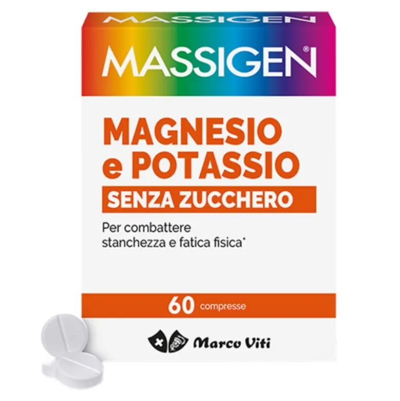 Marco Viti Massigen Magnesio e Potassio Integratore Ricostituente 60 Compresse