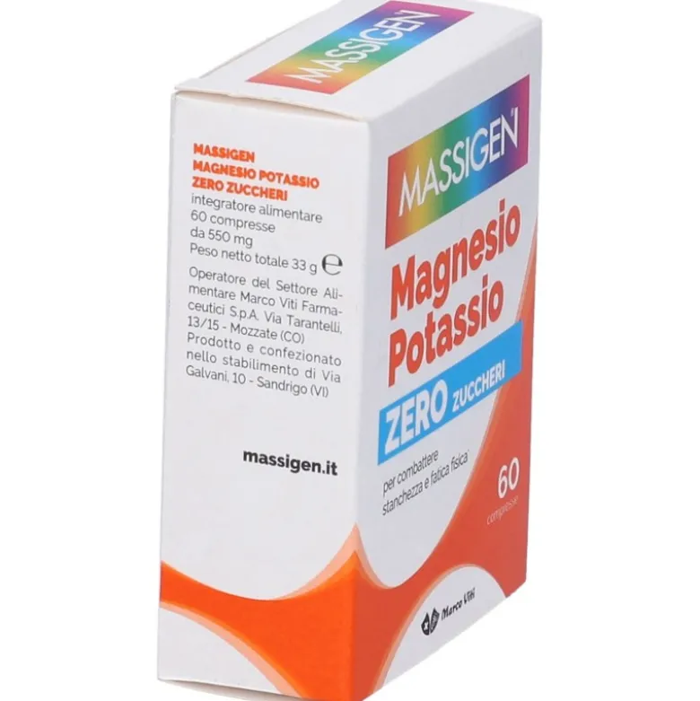 Marco Viti Massigen Magnesio e Potassio Integratore Ricostituente 60 Compresse