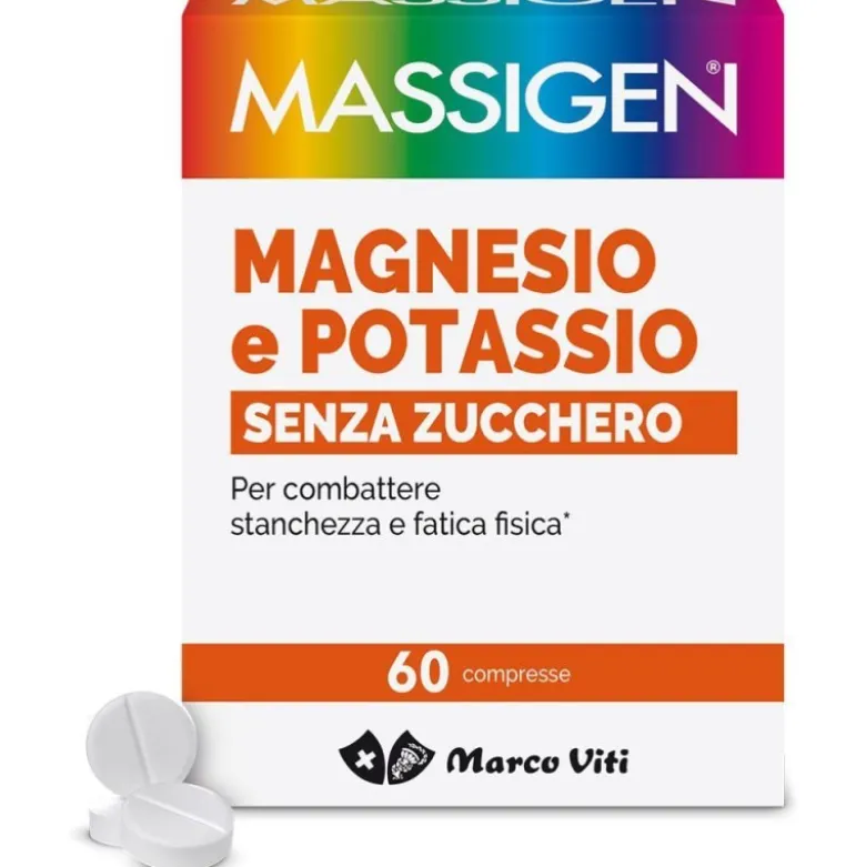 Marco Viti Massigen Magnesio e Potassio Integratore Ricostituente 60 Compresse