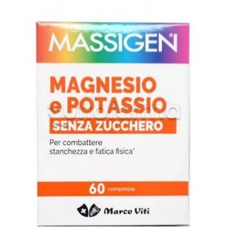 Marco Viti Massigen Magnesio e Potassio Integratore Ricostituente 60 Compresse
