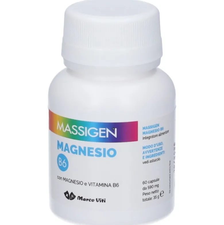 Marco Viti Massigen Magnesio B6 Integratore 60 Capsule