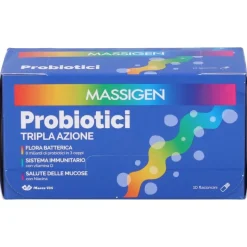 Marco Viti Massigen Probiotici Tripla Azione Fermenti Lattici 10 Flaconcini