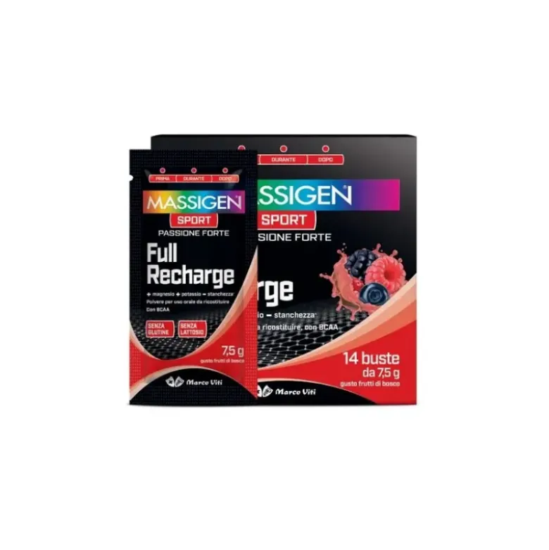 Marco Viti Massigen Sport Full Recharge Integratore Energizzante 14 Bustine da 7,5g