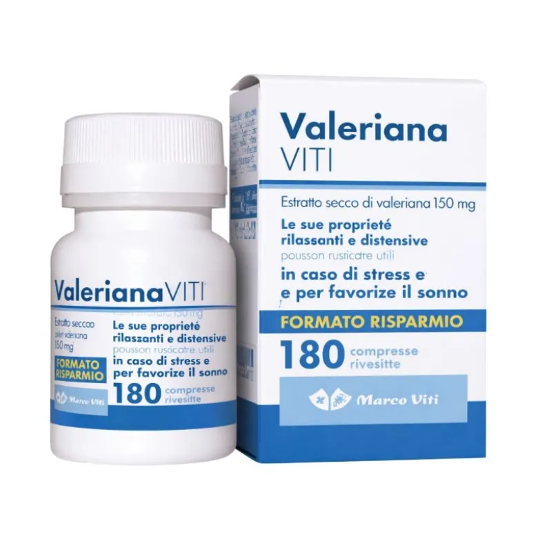 Marco Viti Valeriana Integratore Rilassante Distensivo Stress 180 compresse