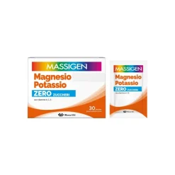 Massigen Magnesio e Potassio Zero Zuccheri Integratore Ricostituente 30 Bustine 4g