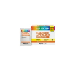 Massigen Magnesio e Potassio Zero Zuccheri Integratore Ricostituente 30 Bustine 4g