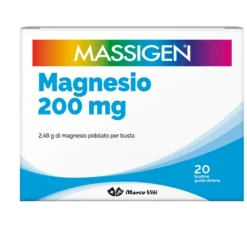 Massigen Magnesio Integratore per Stanchezza 20 Bustine