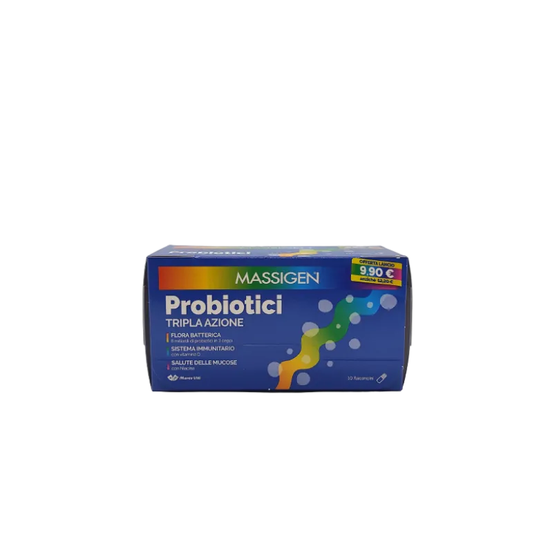 Massigen Probiotici Fermenti Lattici 10 Flaconcini da 8ml