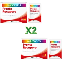 Massigen Pronto Recupero Integratore Ricostituente 14+4 Bustine - 2 Confezioni