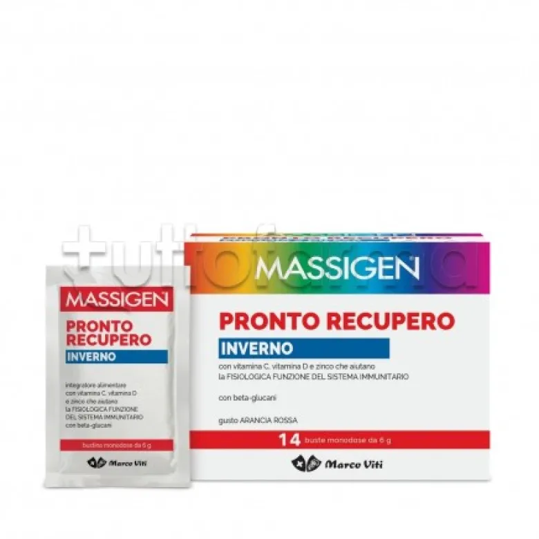 Massigen Pronto Recupero Inverno Integratore Alimentare Multiminerale Multivitaminico 14 Bustine