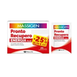 Massigen Pronto Recupero Plus integratore per energia e recupero 26 bustine