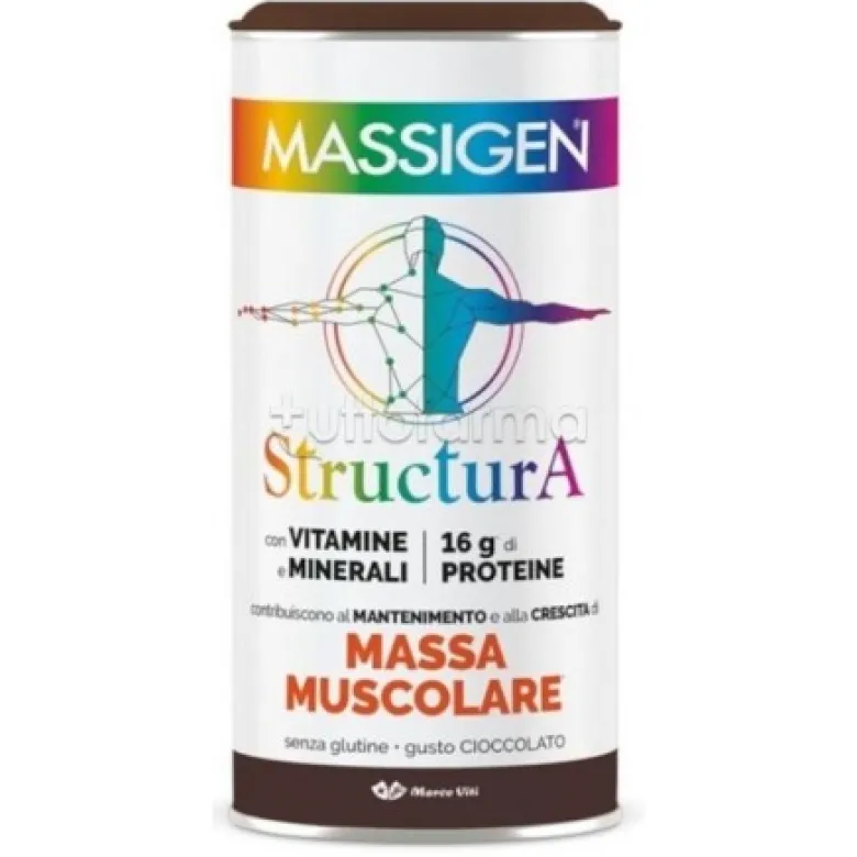 Massigen Structura Integratore Massa Muscolare Cioccolato Equivalente Meritene 252g