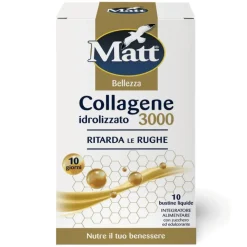 Matt Collagene Idrolizzato 3000 per Pelle Giovane e Luminosa 10 Bustine