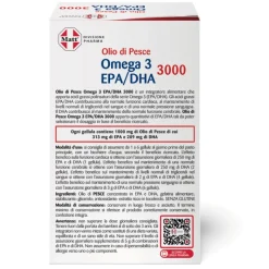 Matt Pharma Olio di Pesce Omega 3 EPA/DHA Tripla Azione per Cuore e Cervello 60 Gellule