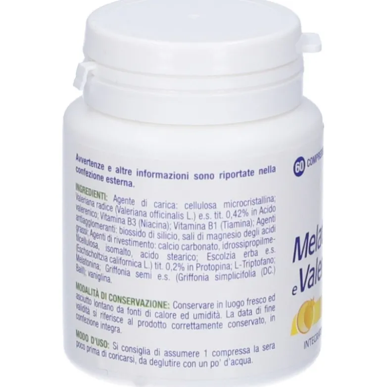 Melatonina Act + Forte 5 Complex e Valeriana Integratore 60 Compresse