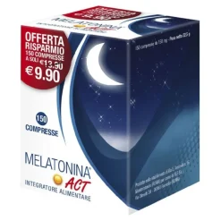 Melatonina Act Integratore per Sonno 150 Compresse