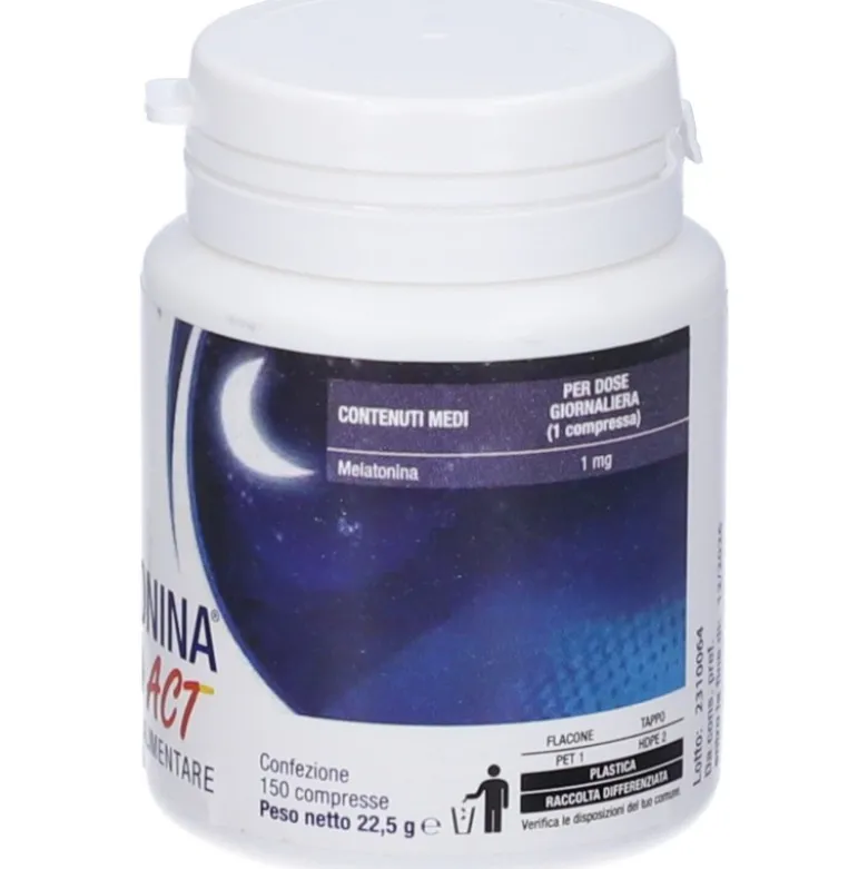 Melatonina Act Integratore per Sonno 150 Compresse