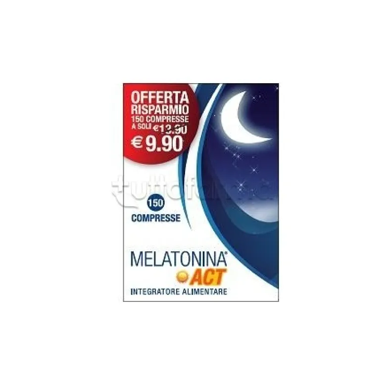 Melatonina Act Integratore per Sonno 150 Compresse