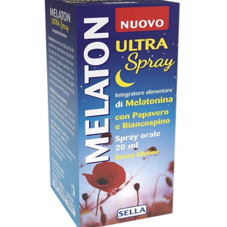 Melaton Ultra Spray Orale per Sonno e Jet Lag 20ml