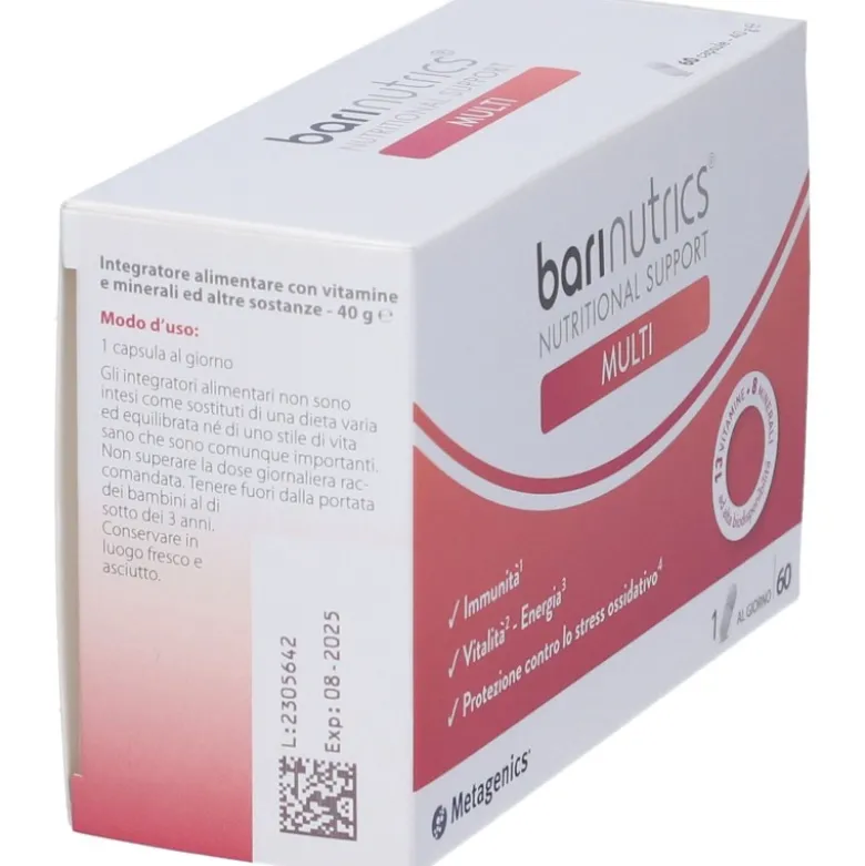 Metagenics Barinutrics Multi Integratore con Vitamine e Minerali 60 Capsule