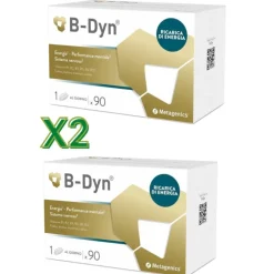 Metagenics B-Dyn Integratore di Vitamina B per Energia e Sistema Nervoso 2 Confezioni da 90 Compresse