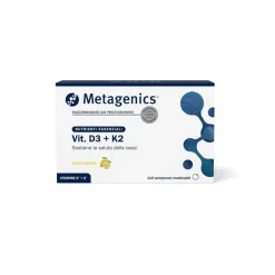Metagenics Vitamina D3+K2 112 Compresse Masticabili Gusto Limone