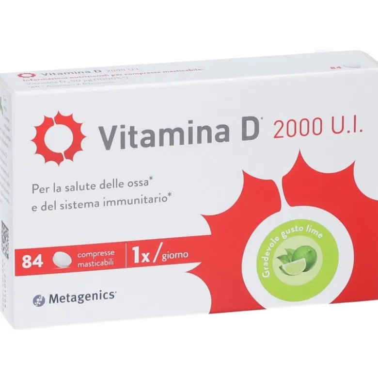 Metagenics Vitamina D 2000 U.I. 84 Compresse Masticabili