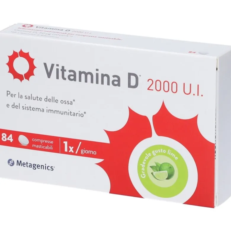 Metagenics Vitamina D 2000 U.I. 84 Compresse Masticabili