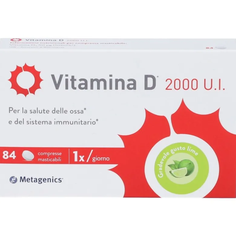 Metagenics Vitamina D 2000 U.I. 84 Compresse Masticabili