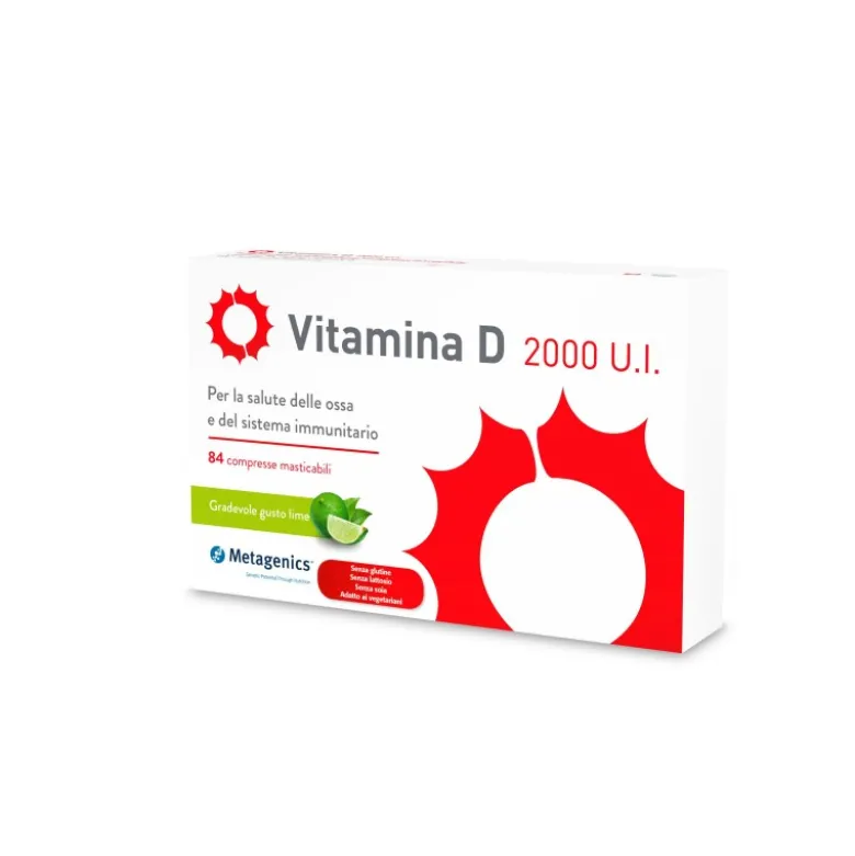 Metagenics Vitamina D 2000 U.I. 84 Compresse Masticabili