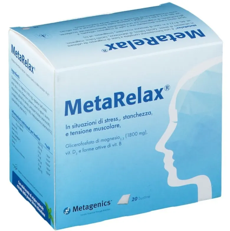 MetaRelax Integratore per Stress e Stanchezza 20 Bustine
