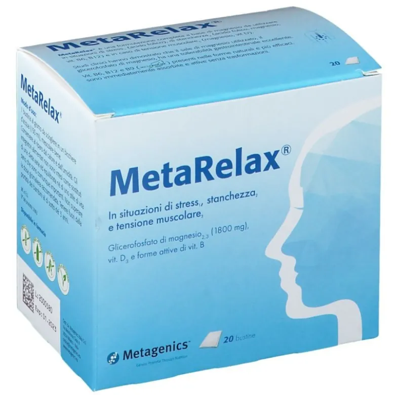 MetaRelax Integratore per Stress e Stanchezza 20 Bustine